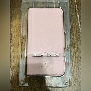 Kate Spade Jeweled Bow Wrap iPhone Folio in Warm Vellum